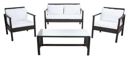 Safavieh - Garnen 4 Pc Living Set - Brown - White - PAT7714C veiw 1