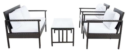 Safavieh - Garnen 4 Pc Living Set - Brown - White - PAT7714C veiw 4