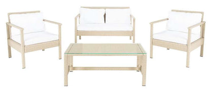 Safavieh - Garnen 4 Pc Living Set - Grey - White - PAT7714B veiw 1