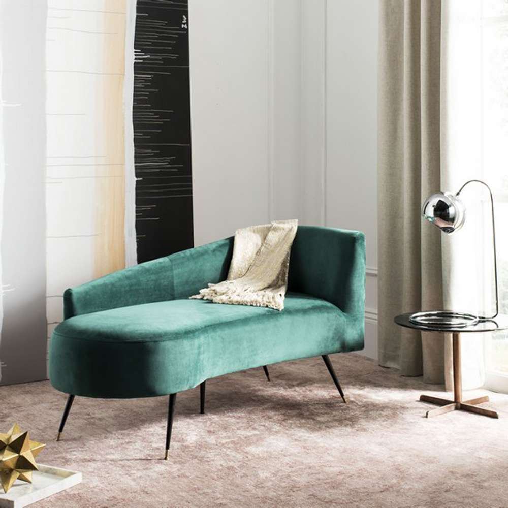Safavieh - Evangeline Parisian Settee - Emerald - Black - LVS6300D veiw 3