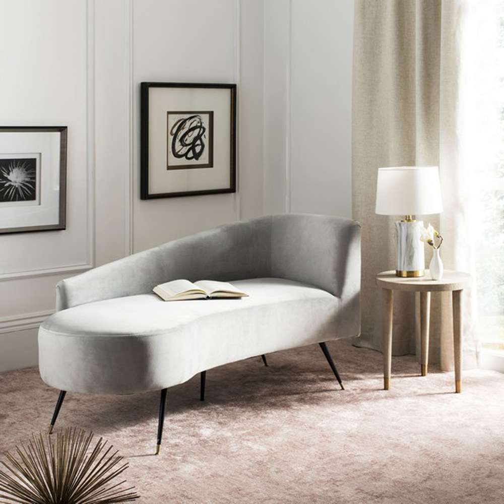Safavieh - Evangeline Parisian Settee - Grey - Black - LVS6300B veiw 3