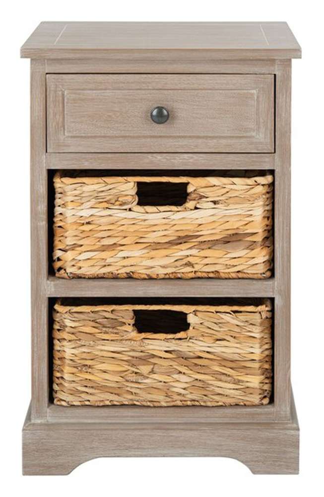 Safavieh - Carrie Side Table - White Washed - AMH5700G veiw 1