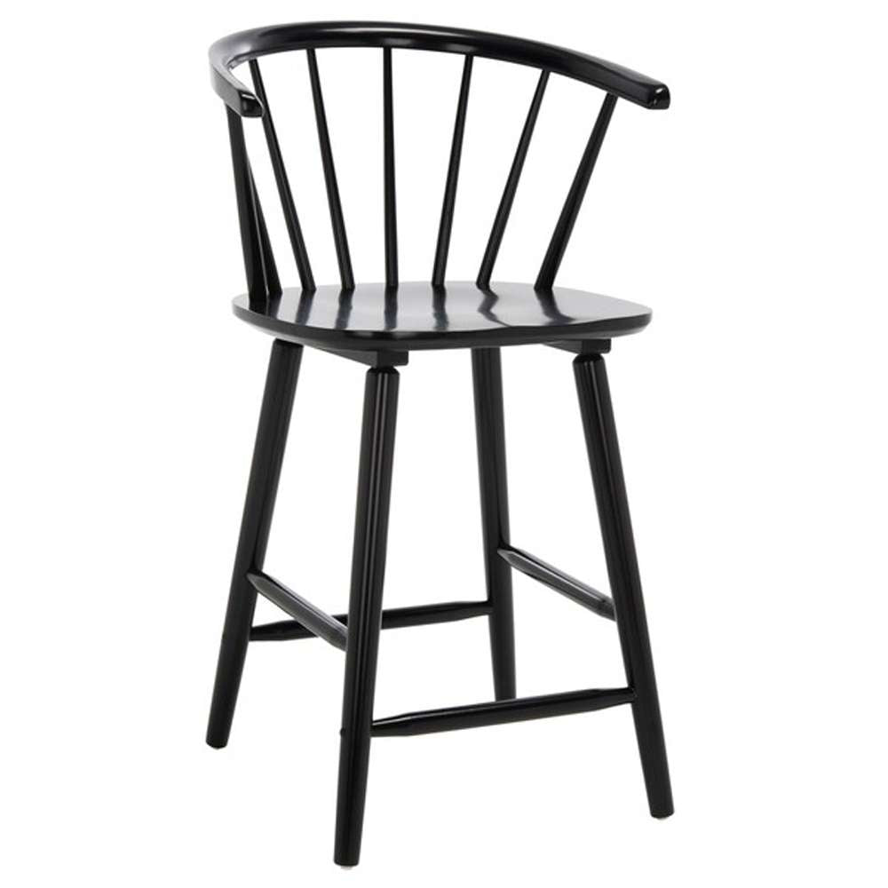 Safavieh - Blanchard Counter Stool - Black  (Set of 2) - BST8506A-SET2 veiw 3