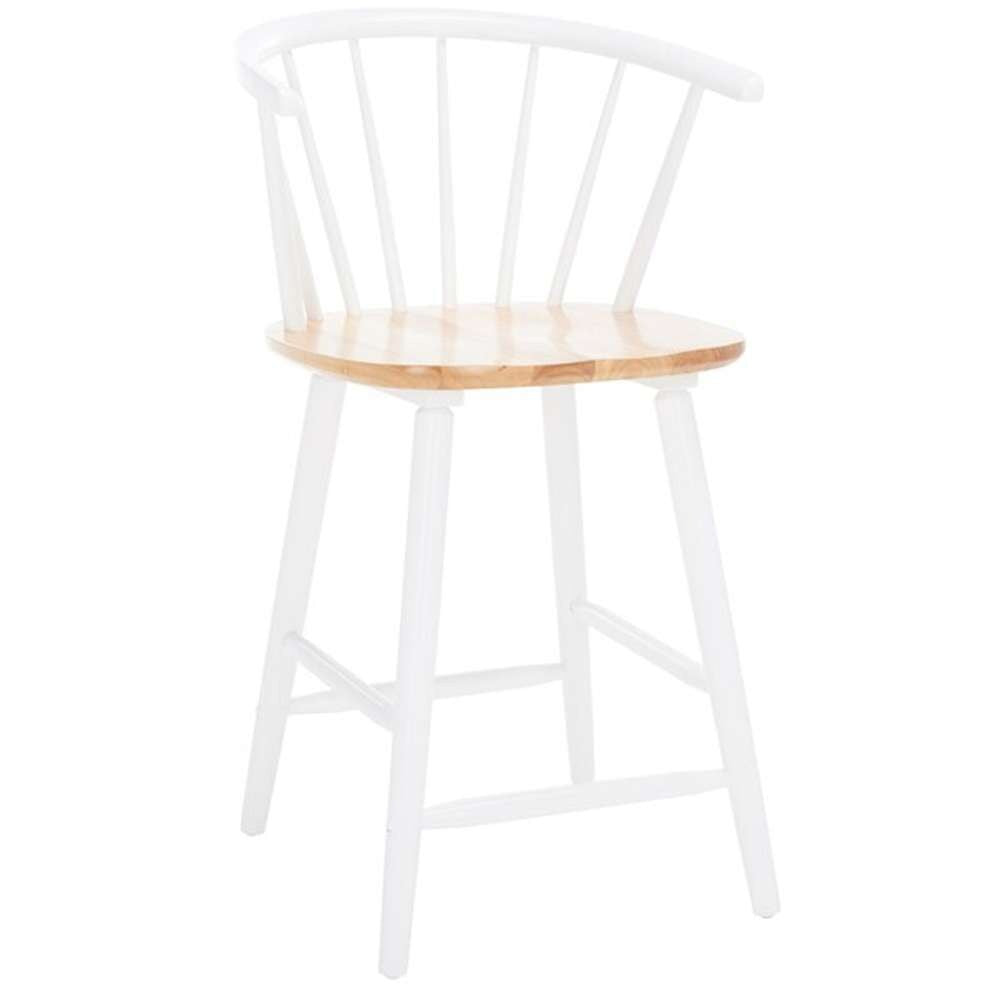 Safavieh - Blanchard Counter Stool - Natural - White  (Set of 2) - BST8506F-SET2 veiw 3