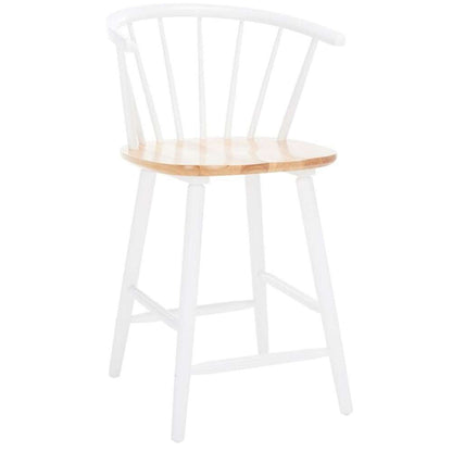 Safavieh - Blanchard Counter Stool - Natural - White  (Set of 2) - BST8506F-SET2 veiw 3
