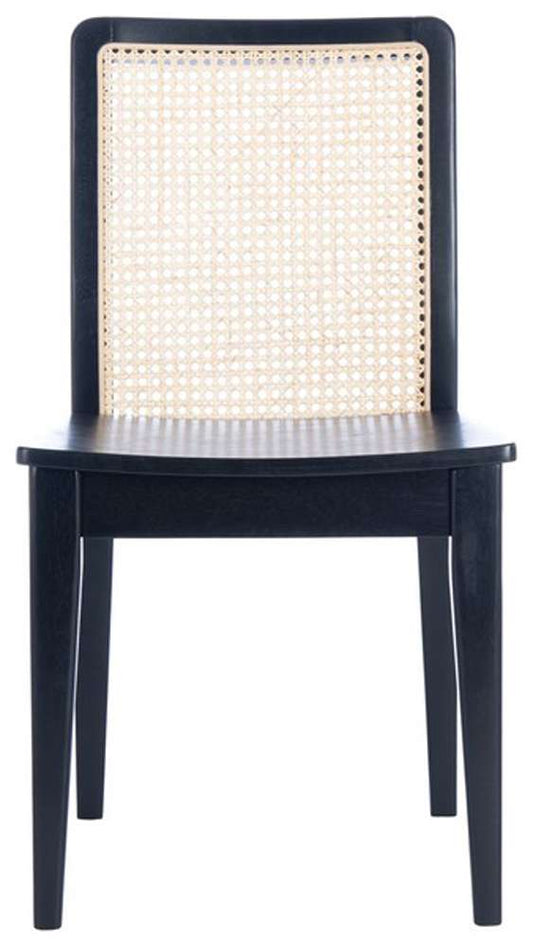 Safavieh - Benicio Rattan Dining Chair - Black - Natural  (Set of 2) - DCH1005C-SET2 veiw 1