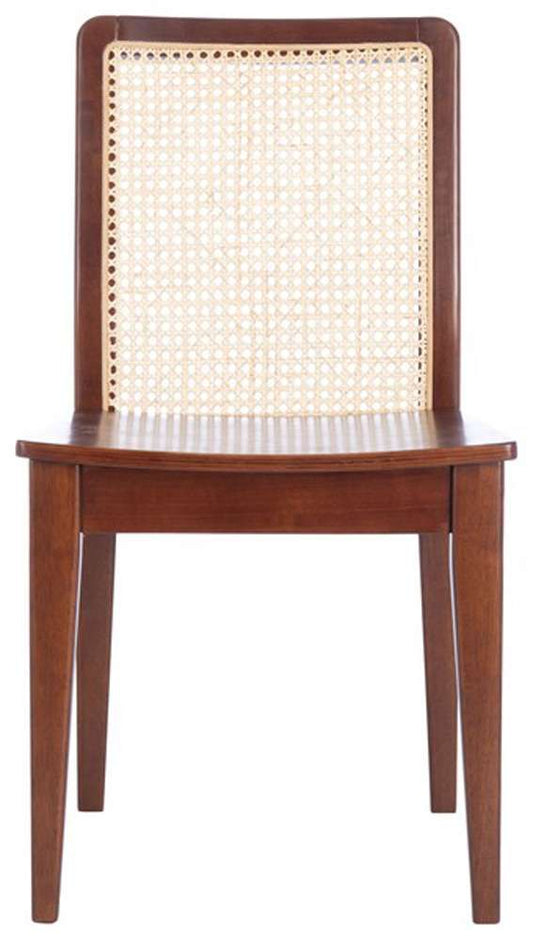 Safavieh - Benicio Rattan Dining Chair - Dark Brown - Natural  (Set of 2) - DCH1005A-SET2 veiw 1