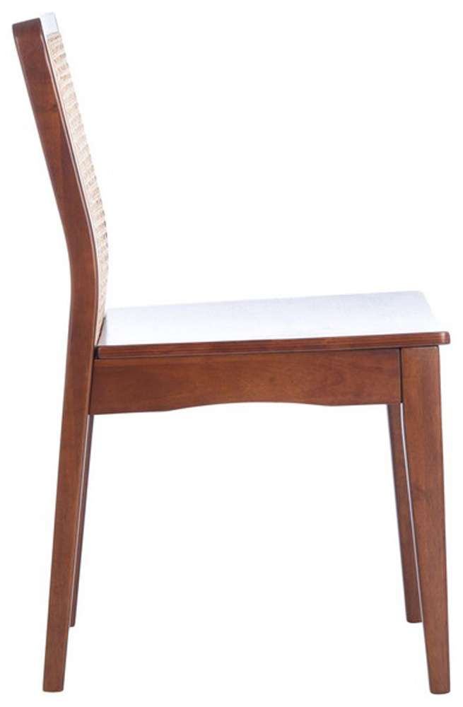 Safavieh - Benicio Rattan Dining Chair - Dark Brown - Natural  (Set of 2) - DCH1005A-SET2 veiw 3
