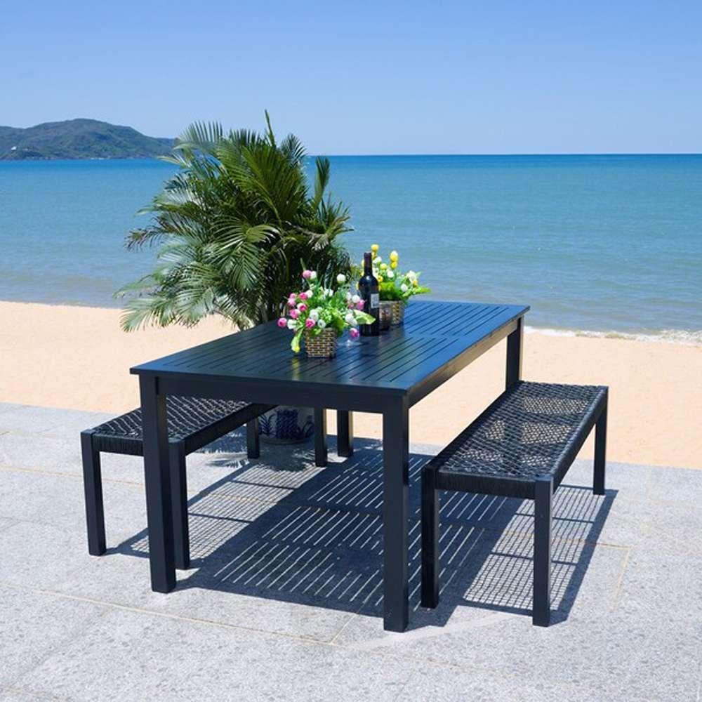Safavieh - Aquina Dining Set - Black - Black - PAT7081C veiw 2