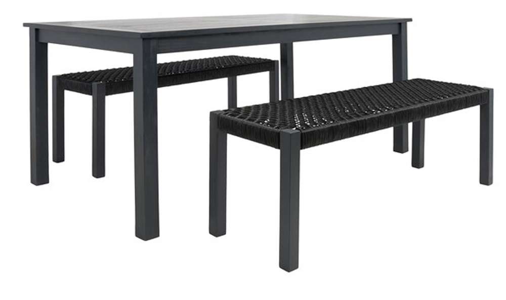 Safavieh - Aquina Dining Set - Black - Black - PAT7081C veiw 4