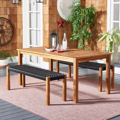 Safavieh - Aquina Dining Set - Natural - Black - PAT7081E veiw 3
