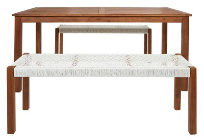 Safavieh - Aquina Dining Set - Natural - White - PAT7081D veiw 1