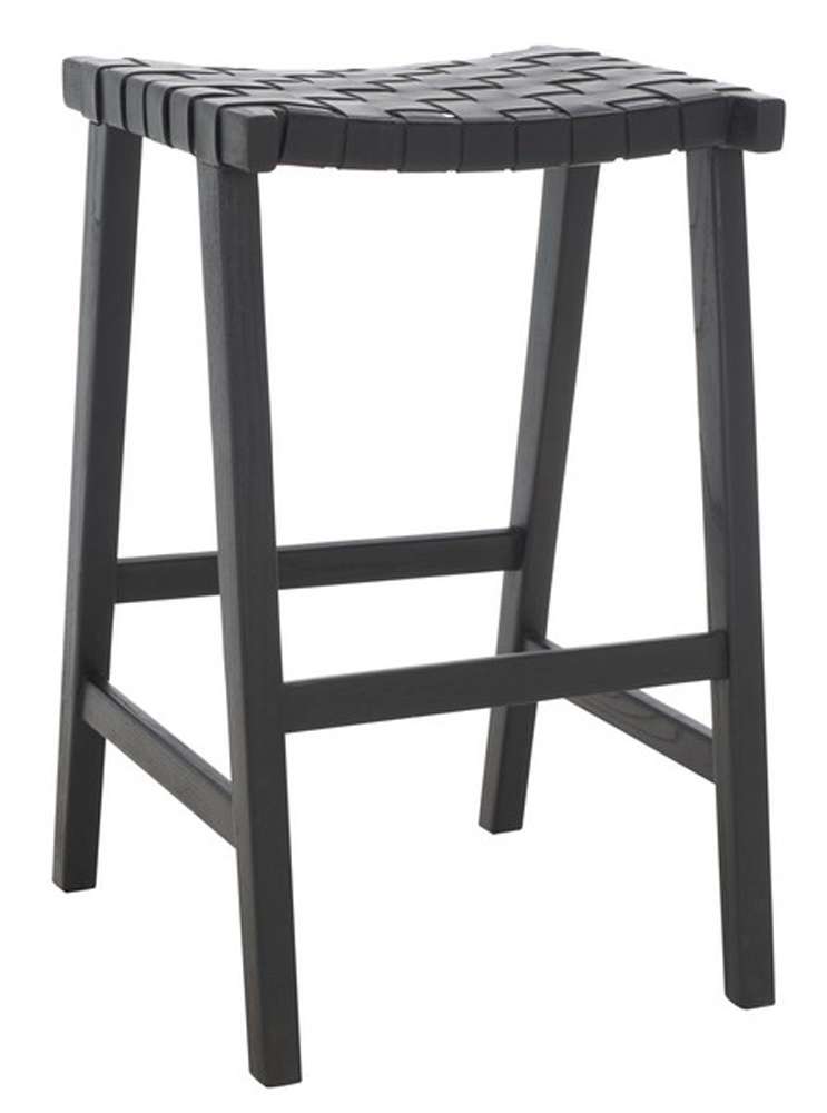 Safavieh - Abreu Rectangle Barstool - Black - BST1012G veiw 3