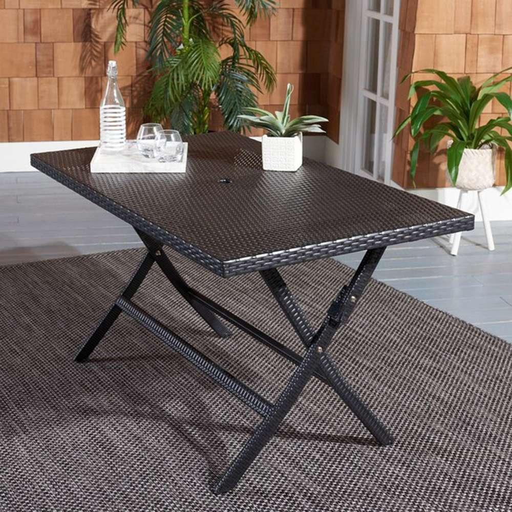 Safavieh - Akita Folding Table - Black - PAT7503A veiw 3