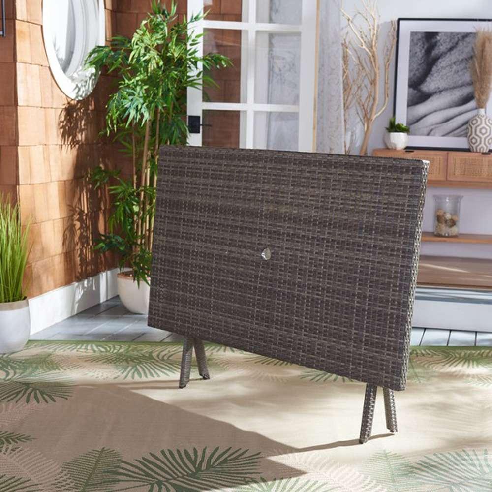 Safavieh - Akita Folding Table - Grey Brown - White - PAT7503C veiw 1