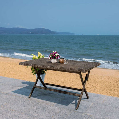 Safavieh - Akita Folding Table - Grey Brown - White - PAT7503C veiw 3