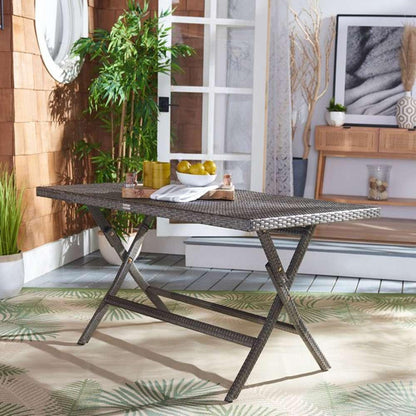 Safavieh - Akita Folding Table - Grey Brown - White - PAT7503C veiw 4