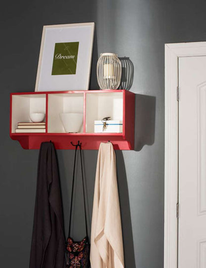 Safavieh - Alice Wall Shelf - Red - White - AMH6566N veiw 2