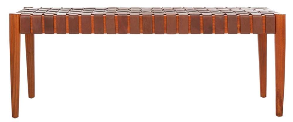Safavieh - Amalia Bench - Cognac - Dark Brown - BCH1001A veiw 1