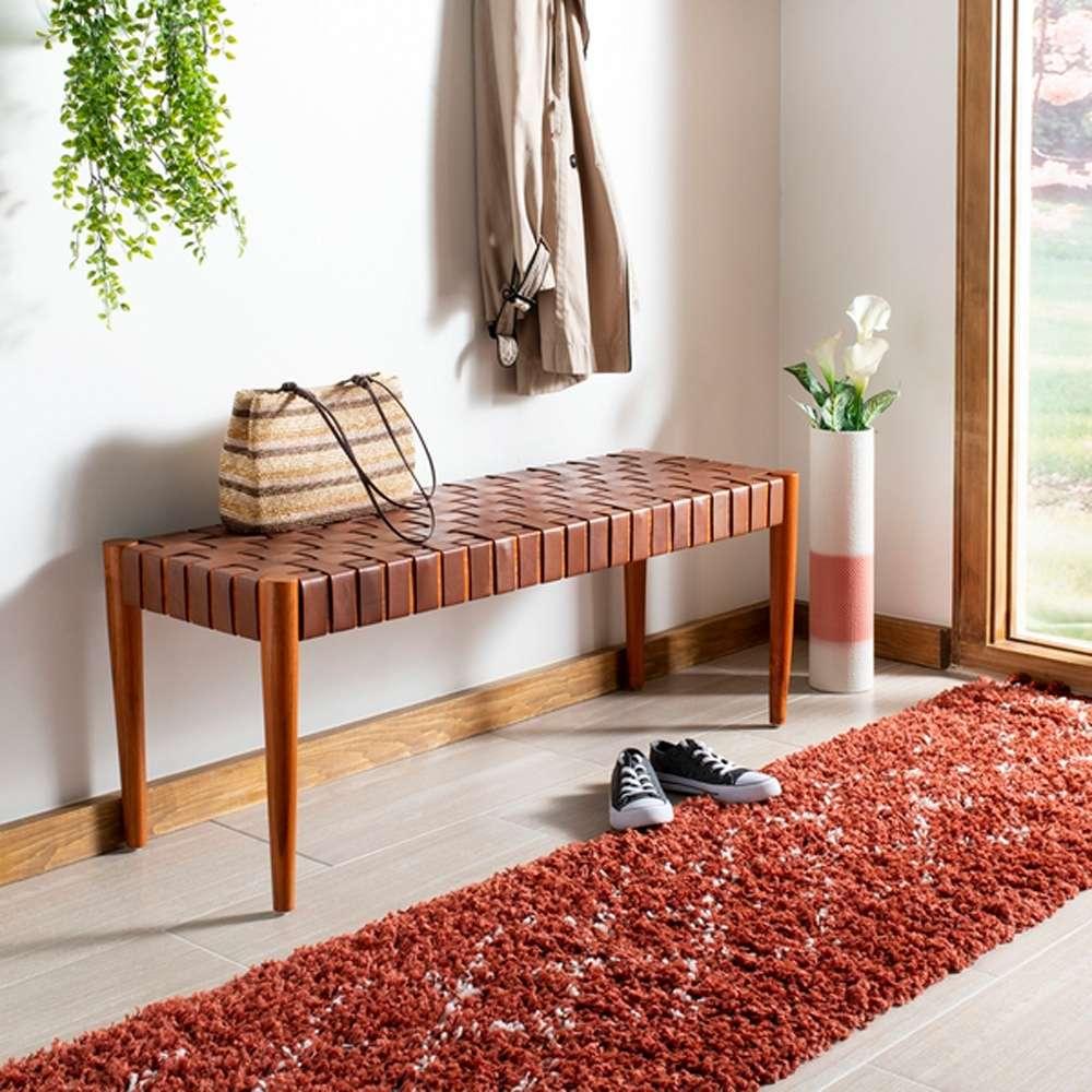 Safavieh - Amalia Bench - Cognac - Dark Brown - BCH1001A veiw 2