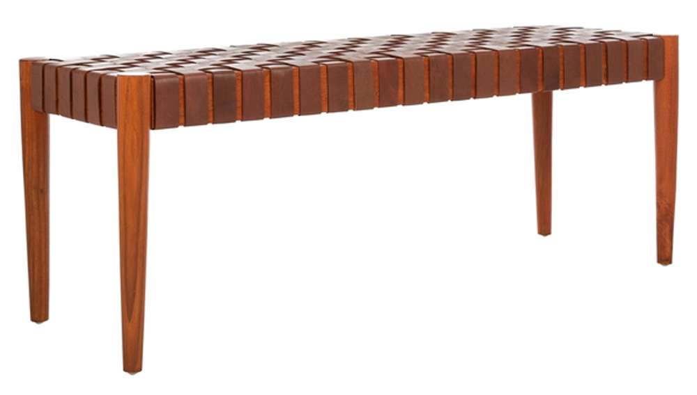 Safavieh - Amalia Bench - Cognac - Dark Brown - BCH1001A veiw 3