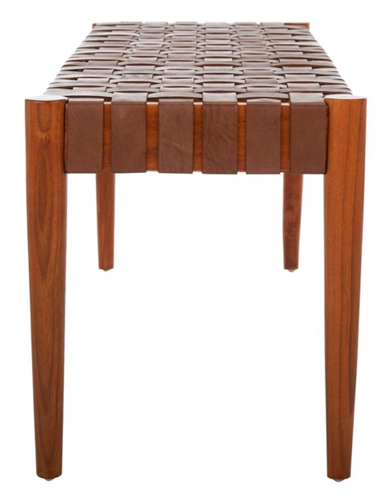 Safavieh - Amalia Bench - Cognac - Dark Brown - BCH1001A veiw 4