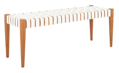 Safavieh - Amalia Bench - White - Oak - BCH1001C veiw 3