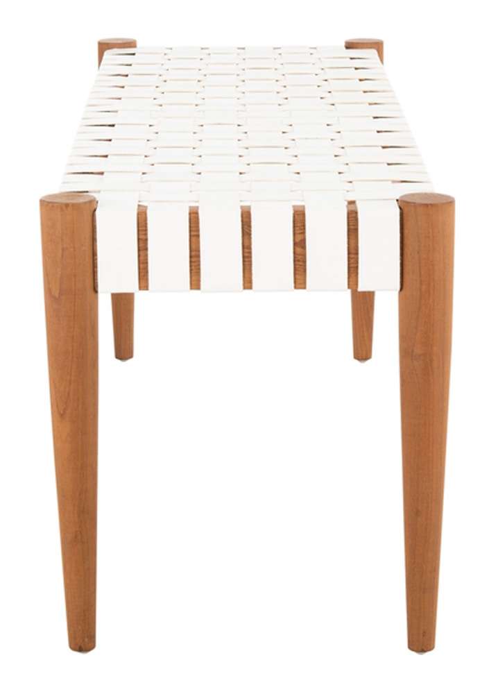 Safavieh - Amalia Bench - White - Oak - BCH1001C veiw 4