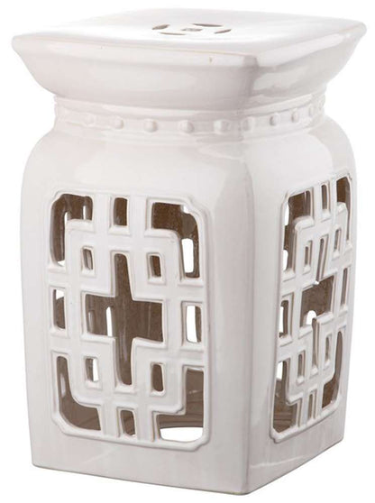 Safavieh - Beijing Filigree Garden Stool - Creme - ACS4538B veiw 1