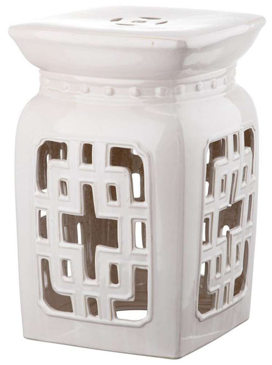 Safavieh - Beijing Filigree Garden Stool - Creme - ACS4538B veiw 1