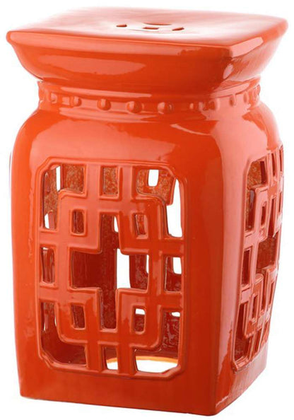 Safavieh - Beijing Filigree Garden Stool - Orange - ACS4538D veiw 1