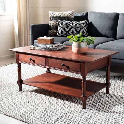 Safavieh - Boris Coffee Table - Dark Cherry - AMH5706D veiw 2