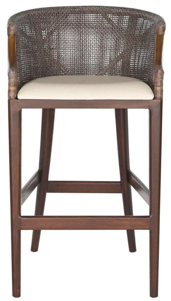Safavieh - Brando Barstool - Dark Brown - White - SEA4014B veiw 1