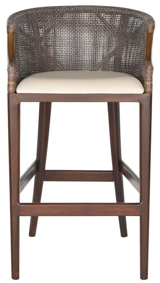 Safavieh - Brando Barstool - Dark Brown - White - SEA4014B veiw 1