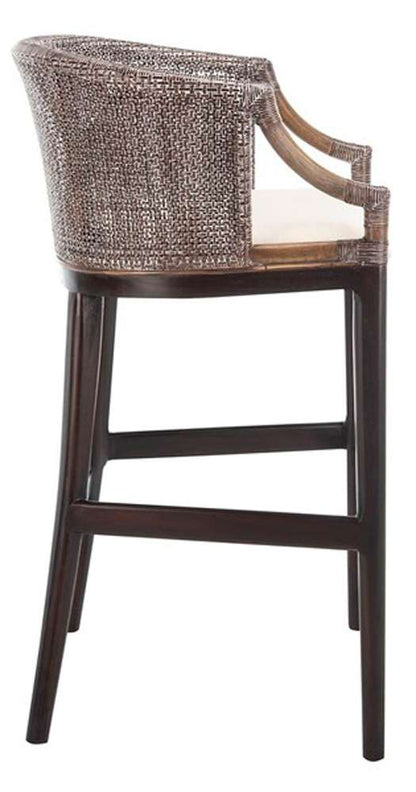 Safavieh - Brando Barstool - Dark Brown - White - SEA4014B veiw 4