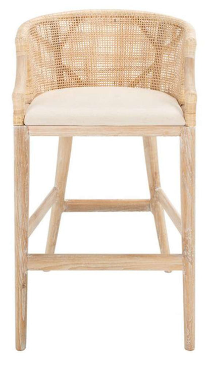 Safavieh - Brando Barstool - Natural - White - SEA4014C veiw 1