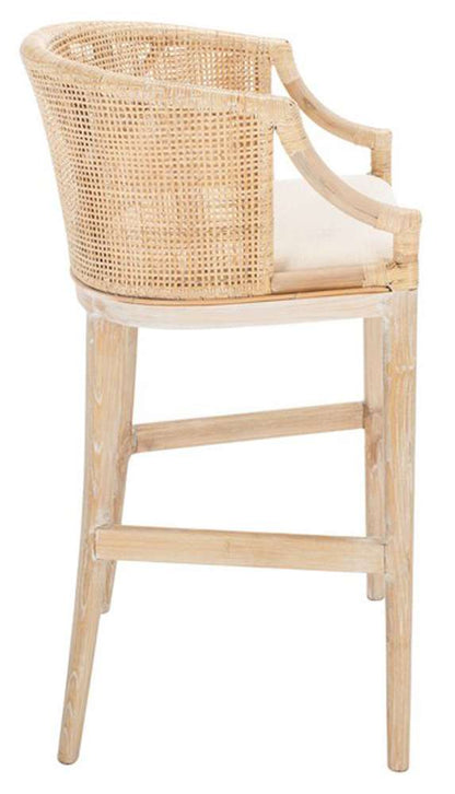 Safavieh - Brando Barstool - Natural - White - SEA4014C veiw 3