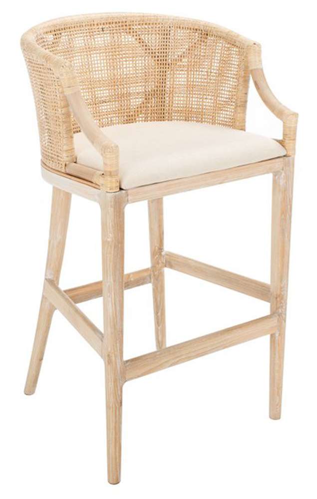 Safavieh - Brando Barstool - Natural - White - SEA4014C veiw 4