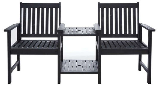 Safavieh - Brea Twin Seat Bench - Black - PAT7014D veiw 1