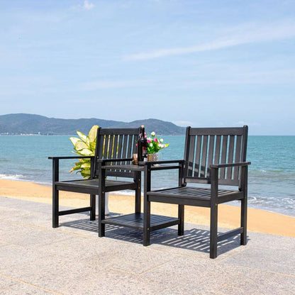 Safavieh - Brea Twin Seat Bench - Black - PAT7014D veiw 2
