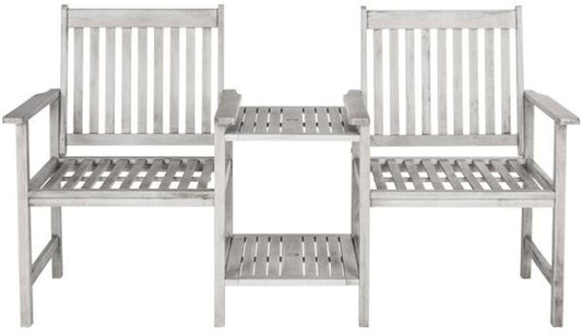 Safavieh - Brea Twin Seat Bench - Grey - PAT7014B veiw 1