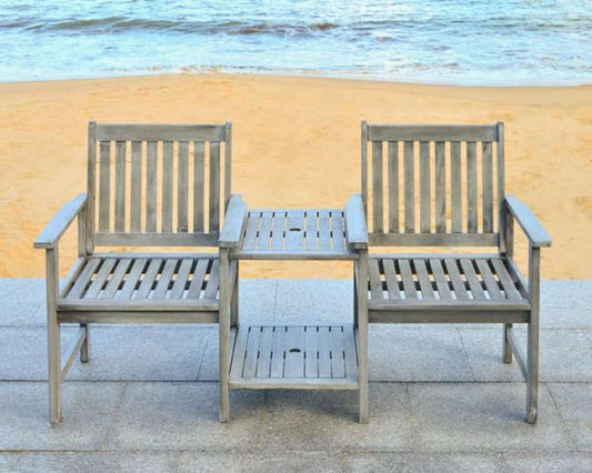 Safavieh - Brea Twin Seat Bench - Grey - PAT7014B veiw 2