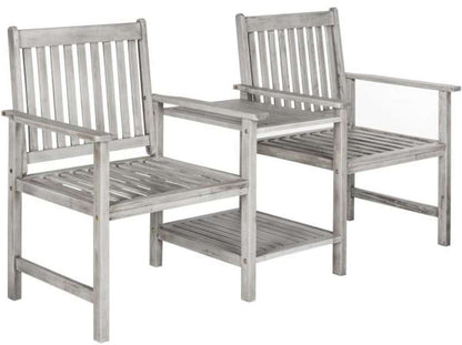 Safavieh - Brea Twin Seat Bench - Grey - PAT7014B veiw 3