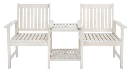 Safavieh - Brea Twin Seat Bench - White - PAT7014C veiw 1