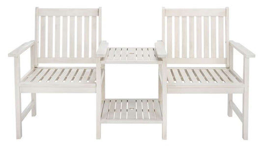 Safavieh - Brea Twin Seat Bench - White - PAT7014C veiw 1