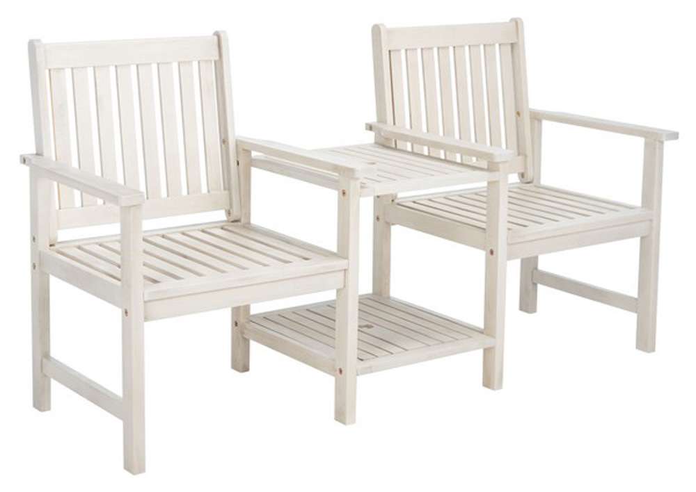 Safavieh - Brea Twin Seat Bench - White - PAT7014C veiw 3