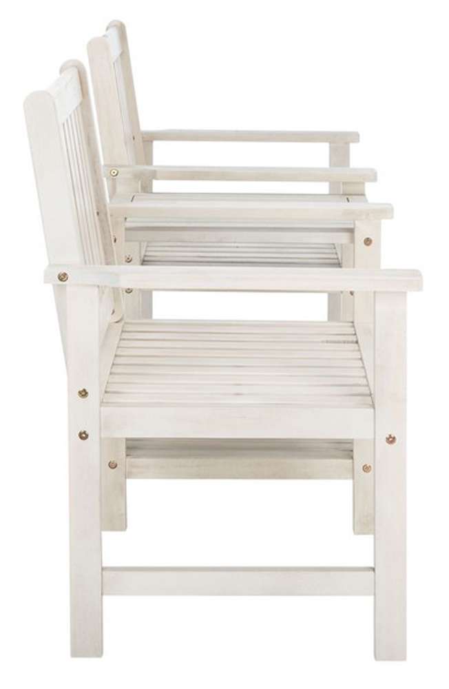 Safavieh - Brea Twin Seat Bench - White - PAT7014C veiw 4