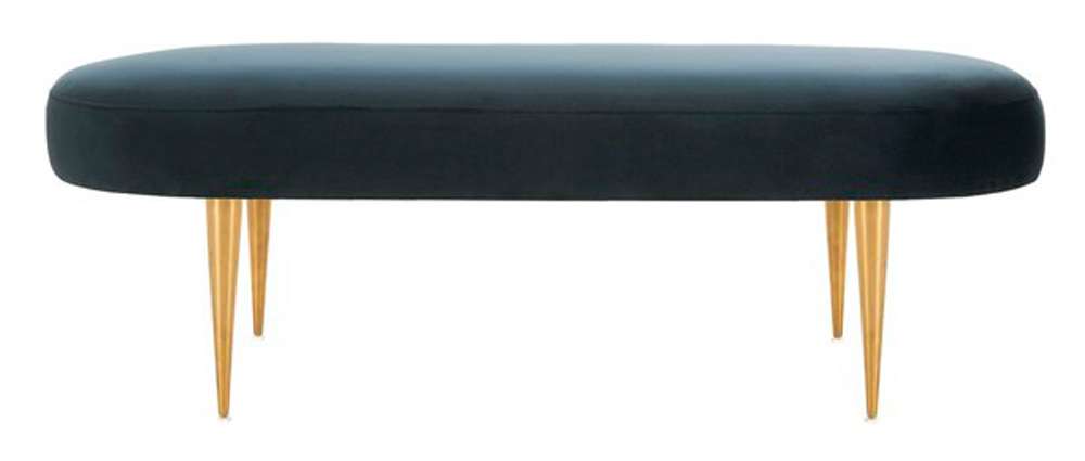Safavieh - Corinne Oval Bench - Navy - Gold - SFV4704B veiw 1