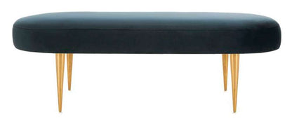 Safavieh - Corinne Oval Bench - Navy - Gold - SFV4704B veiw 1