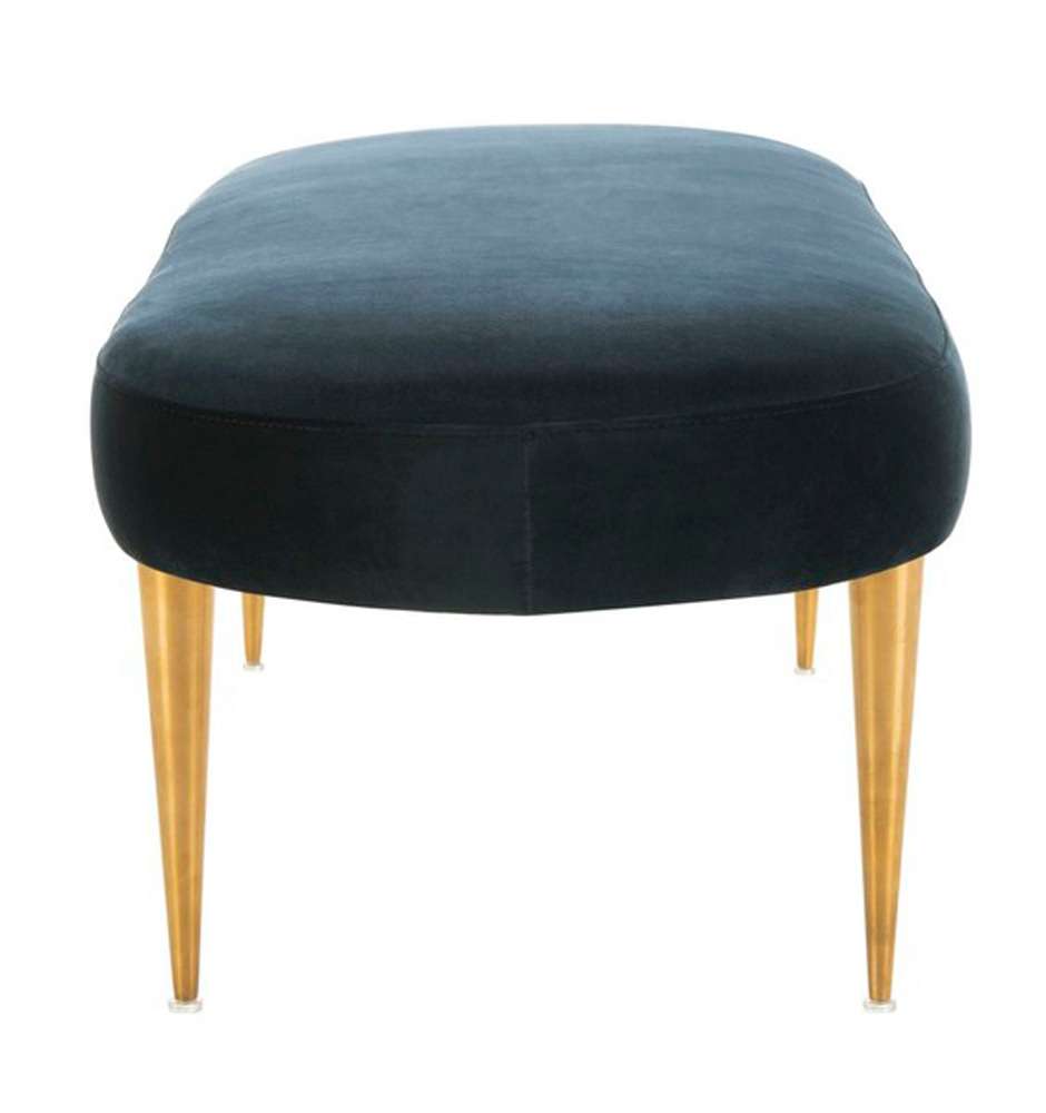 Safavieh - Corinne Oval Bench - Navy - Gold - SFV4704B veiw 3